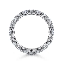 Hot Gabriel & Co. Aalto - 14K White Gold Diamond Eternity Band - 1.1 ct