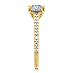Gabriel & Co. Abbie - 14K Yellow Gold Cushion Cut Diamond Engagement Ring