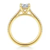 Discount Gabriel & Co. Abbie - 14K Yellow Gold Emerald Cut Diamond Engagement Ring