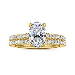 Online Gabriel & Co. Abbie - 14K Yellow Gold Oval Diamond Engagement Ring