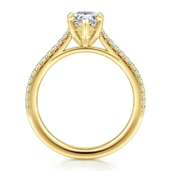 Hot Gabriel & Co. Abbie - 14K Yellow Gold Pear Shape Diamond Engagement Ring