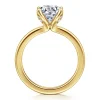 Outlet Gabriel & Co. Abley - 14K Yellow Gold Round Solitaire Diamond Engagement Ring