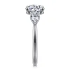 Hot Gabriel & Co. Adalia - 14K White Gold Round Three Stone Diamond Engagement Ring