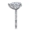 Discount Gabriel & Co. Adela - 14K White Gold Pear Shape Hidden Halo Diamond Engagement Ring