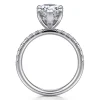 Outlet Gabriel & Co. Adela - 14K White Gold Pear Shape Hidden Halo Diamond Engagement Ring