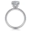 Gabriel & Co. Adela - 14K White Gold Round Hidden Halo Diamond Engagement Ring
