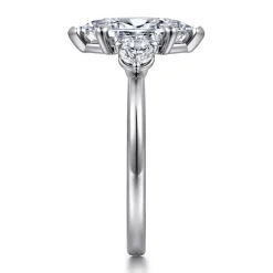 Online Gabriel & Co. Adeline - 14K White Gold Marquise Shape Three Stone Diamond Engagement Ring