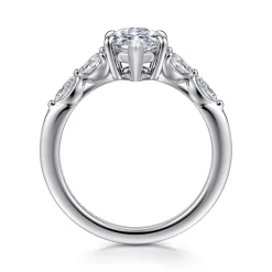 Discount Gabriel & Co. Adella - 14K White Gold Marquise Shape Diamond Engagement Ring