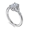 New Gabriel & Co. Adella - 14K White Gold Oval Diamond Engagement Ring