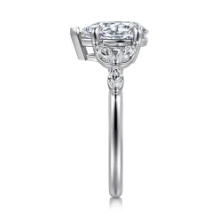Gabriel & Co. Adella - 14K White Gold Pear Shape Diamond Engagement Ring
