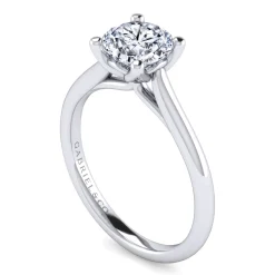 Sale Gabriel & Co. Ailis - 14K White Gold Round Diamond Engagement Ring