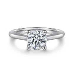 Online Gabriel & Co. Ailis - 14K White Gold Round Diamond Engagement Ring