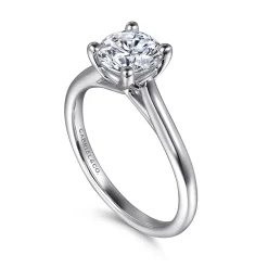 Online Gabriel & Co. Ailis - 14K White Gold Round Diamond Engagement Ring