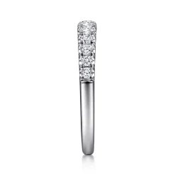 New Gabriel & Co. Aine - 14K White Gold Diamond Anniversary Band - 0.5 ct