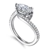 Discount Gabriel & Co. Aiva - 14K White Gold Bypass Marquise Shape Diamond Engagement Ring