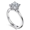 Discount Gabriel & Co. Alden - 14K White Gold Split Shank Princess Cut Diamond Engagement Ring