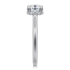 Outlet Gabriel & Co. Aldon - 14K White Gold Cushion Diamond Engagement Ring