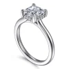 Sale Gabriel & Co. Aldon - 14K White Gold Princess Diamond Engagement Ring