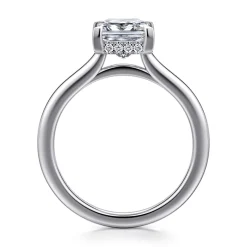 Sale Gabriel & Co. Aldon - 14K White Gold Princess Diamond Engagement Ring
