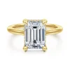 Discount Gabriel & Co. Aldon - 14K Yellow Gold Emerald Cut Diamond Engagement Ring