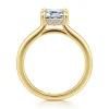 Outlet Gabriel & Co. Aldon - 14K Yellow Gold Emerald Cut Diamond Engagement Ring