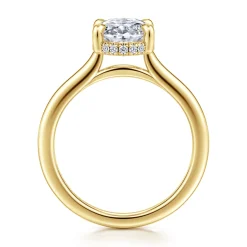 Online Gabriel & Co. Aldon - 14K Yellow Gold Oval Diamond Engagement Ring