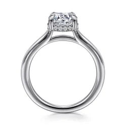 Online Gabriel & Co. Aldon - Platinum Round Diamond Engagement Ring
