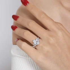 Gabriel & Co. Alexa - 14K White Gold Pear Shape Diamond Engagement Ring