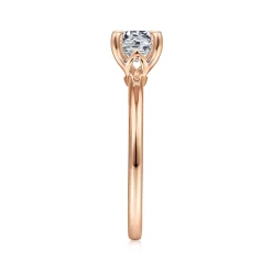 Sale Gabriel & Co. Ali - 14K Rose Gold Round Diamond Engagement Ring