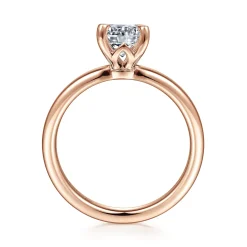 Sale Gabriel & Co. Ali - 14K Rose Gold Round Diamond Engagement Ring