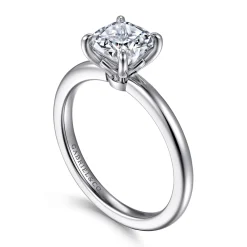Gabriel & Co. Ali - 14K White Gold Cushion Cut Diamond Engagement Ring