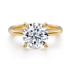 Best Gabriel & Co. Ali - 14K Yellow Gold Diamond Engagement Ring