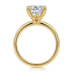 Best Gabriel & Co. Ali - 14K Yellow Gold Diamond Engagement Ring