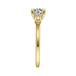 Online Gabriel & Co. Ali - 14K Yellow Gold Round Diamond Engagement Ring