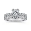 Hot Gabriel & Co. Alina - 14K White Gold Cushion Hidden Halo Diamond Engagement Ring