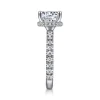 Best Gabriel & Co. Alina - 14K White Gold Hidden Halo Round Diamond Engagement Ring