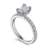 Online Gabriel & Co. Alina - 14K White Gold Hidden Halo Emerald Cut Diamond Engagement Ring