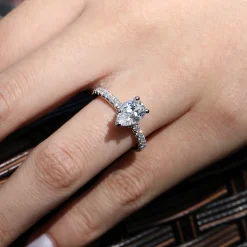 Online Gabriel & Co. Alina - 14K White Gold Hidden Halo Pear Shape Diamond Engagement Ring