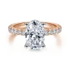 Clearance Gabriel & Co. Alina - 14K White-Rose Gold Oval Diamond Engagement Ring