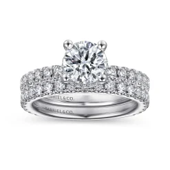 Online Gabriel & Co. Alina - Platinum Hidden Halo Round Diamond Engagement Ring