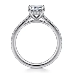 Online Gabriel & Co. Aline - 14K White Gold Emerald Cut Diamond Engagement Ring