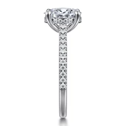 Online Gabriel & Co. Aline - 14K White Gold Oval Diamond Engagement Ring