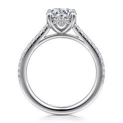 Online Gabriel & Co. Aline - 14K White Gold Round Diamond Engagement Ring
