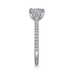 Sale Gabriel & Co. Aline - Platinum Round Diamond Engagement Ring