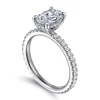Sale Gabriel & Co. Alisa - 14K White Gold Oval Diamond Engagement Ring