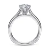 New Gabriel & Co. Allie - Platinum Round Diamond Solitaire Engagement Ring
