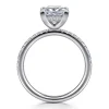 Hot Gabriel & Co. Allison - 14K White Gold Princess Hidden Halo Diamond Engagement Ring