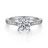 Hot Gabriel & Co. Alma - Vintage Inspired 14K White Gold Round Solitaire Engagement Ring