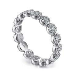 Discount Gabriel & Co. Alysa - 14K White Gold Diamond Eternity Band - 0.6 ct