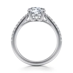 Outlet Gabriel & Co. Amabel - 14K White Gold Round Diamond Engagement Ring